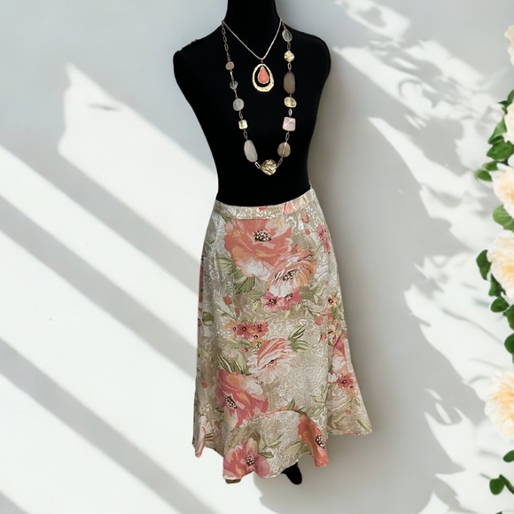 Alfred Dunner  Midi Floral Skirt - Picture 1 of 10